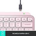 mx keys mini minimalist wireless-rosa