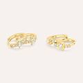 orecchini a cerchio claire oro giallo cubic zirconia collezione claire oro giallo