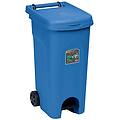 bidone spazzatura con pedale urban eco system 80 l blu