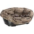 cesta-sofà siesta deluxe nera con rivestimento cities tg. 4 l 61 5 x p 45 x h 21 5 cm