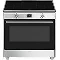 cg90cixt cucina 4 fuochi a induzione con forno elettrico ventilato 90x60 cm classe a colore inox