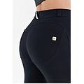 pantaloni push up wr. up curvy gamba superskinny in cotone nero donna extra large