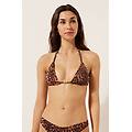 triangolo costume brown animalier donna marrone 4