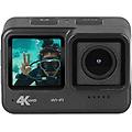 action camera 4k 20 mp wi-fi display lcd go 2600