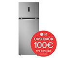 frigorifero 2 porte gtbv44pybkd classe e 461l-argento