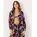 camicia da donna a maniche lunge in viscosa marianna / stampato / s stampato