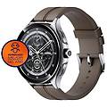 watch 2 pro 4g esim bluetooth gps 46mm amoled argento cinturino marrone 5atm