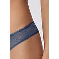 brasiliana in pizzo riciclato donna blu tamaño l