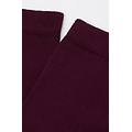 calze corte con bordo lavorato donna bordeaux 36-38
