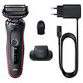 rasoio series 5 51-r1200s rasoio a lamina trimmer nero rosso
