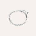 bracciale catena silver collection argento rodiato collezione silver collection bianco