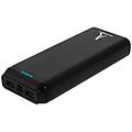 - batteria esterna 20000mah 2x uscite usb + entrata micro-usb nero