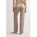 pantalone lungo in seta donna naturale taglia xs