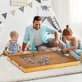 tavolo di legno per puzzle 80 x 65 cm tavolo per puzzle con superficie liscia e 4 cassettii