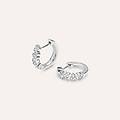 orecchini a cerchio sophia oro bianco diamante collezione sophia oro bianco