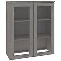 - scaffale per credenza grigio chiaro 85x35x100 cm legno di pino