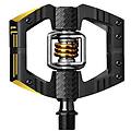 crank brothers mallet e 11 pedali clipless con gabbia black gold crankbrothers