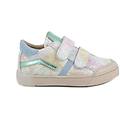 sneakers da bambina beige e rosa con strap taglia 27