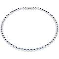 collana tennis una angelic taglio round blu placcato rodio os