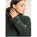 felpa in pile sherpa con cappuccio e zip deep forest donna extra large