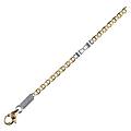 collana uomo in oro giallo e bianco gl100034