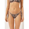 slip fiocchi costume brown zebra donna marrone m