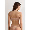 reggiseno a triangolo tiziana in seta e pizzo donna naturale taglia 3b