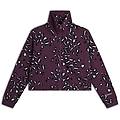 felpa collo alto e zip comfort fit con fantasia maculata