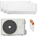 condizionatore ezcool trial split 9000+9000+12000 btu inverter a++ unità esterna 6. 2 kw