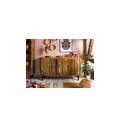 sixties #111 credenza in legno di legno riciclato laccato / multicolore 150x45x86