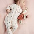 tutina in costina da neonata rosa taglia 1m