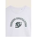 t-shirt unisex federazione ginnastica d'italia logo centrale bianco donna xx large