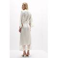 vestaglia lunga in seta e pizzo my forever love donna avorio taglia m/l