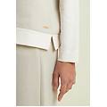 felpa donna girocollo in mélange lurex white sand donna small