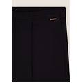 pantaloni donna wide leg con cucitura centrale nero donna medium