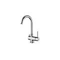 miscelatore lavello monocomando con canna orientabile serie stick sk184cr cromato ottone