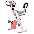 cyclette pieghevole 2 in 1 resistenza magnetica regolabile. rosa