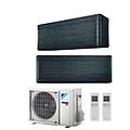 climatizzatore condizionatore bluevolution dual split inverter stylish blackwood r-32 wi-fi