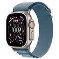 watch ultra 3 gps + cellular 49mm cassa titanio con alpine loop blu chiaro large