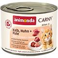 carny kitten 12 x 200 g vitello pollo & tacchino
