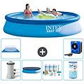 - piscina fuori terra in giro 396x84 cm blu include accessori coordinati a1092