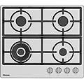 gm663xhfsi piano cottura acciaio inox da incasso 60 cm gas 4 fornello(i)