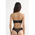 reggiseno a fascia pretty flowers donna nero taglia 5b