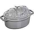 la cocotte cocotte maiale ovale 17 cm colore grigio grafite