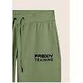 pantaloni slim cropped con fondo in costina hedge green uomo xx large