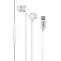 - auricolari in ear bud a filo usb-c-bianco