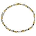 bracciale uomo oro giallo bianco gl100817
