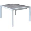 milanihome. it tavolo da giardino allungabile in gres 205/265x105 di design mo bianco 175 x 75 x