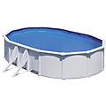 gre. piscina fidji con parete in acciaio bianco 610 x 375 x 120 cm ovale piscine ritiro gratis