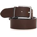 cintura con fibbia piatta omar-g- marroncino
